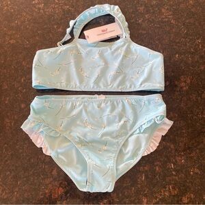 Vineyard Vines Light Blue Floral Bikini Set size~ Med NWT